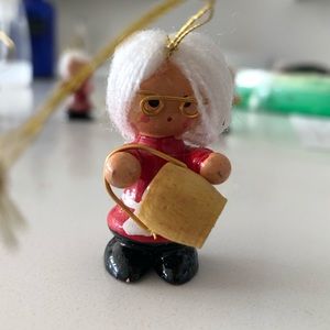 Vintage 1.5” Tall Santa’s Helpers Tree Ornaments made in Taiwan set of 11